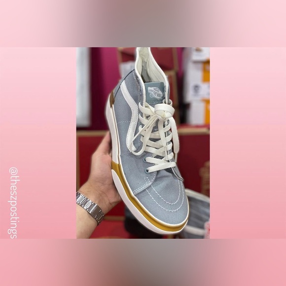 Vans Sk8-Hi Tapered Stacked Cavas Shoes (Desert Sage) - Picture 3 of 7